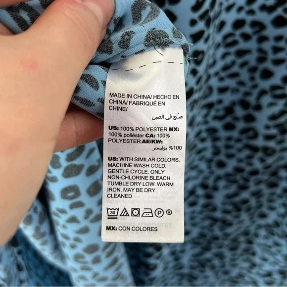 Chico’s • Animal-Print Side-Tie Shirt - Picture 8 of 10